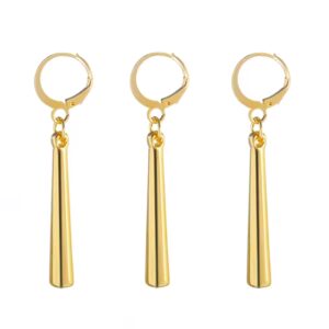 Anime roronoa zoro cosplay brincos unissex 3 pçs/set pingente clipes de orelha studs jóias acessórios traje adereços eardrop