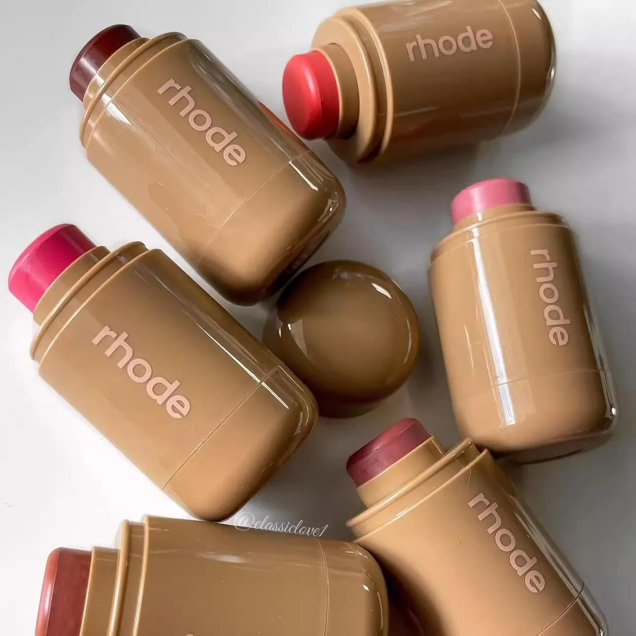 Batom e Blush em Bastão Jelly Tint – Efeito Natural, À Prova D'água e de Longa Duração