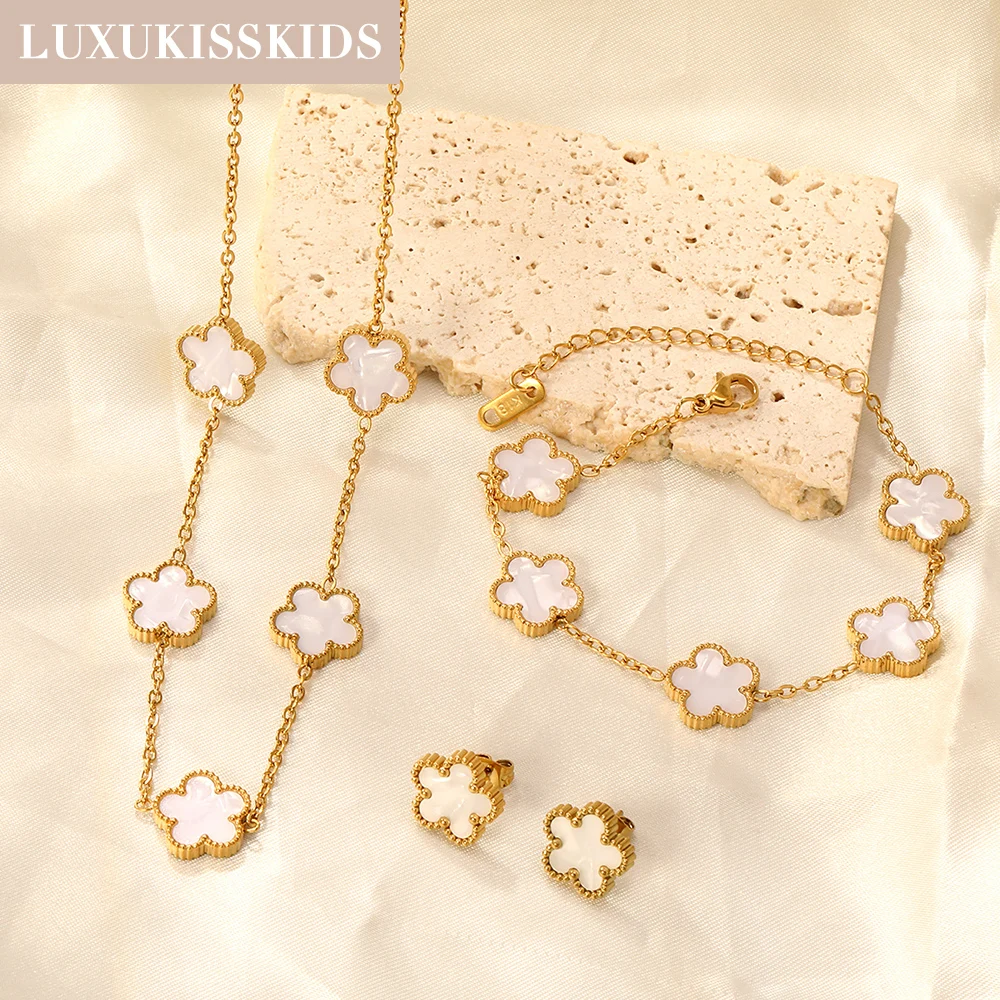 Conjunto Feminino Coração LUXUKISSKIDS – Colar, Brincos e Pulseira - Imagem 13